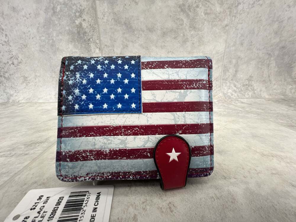 Shagwear USA Flag Small Wallet- America- Brand New